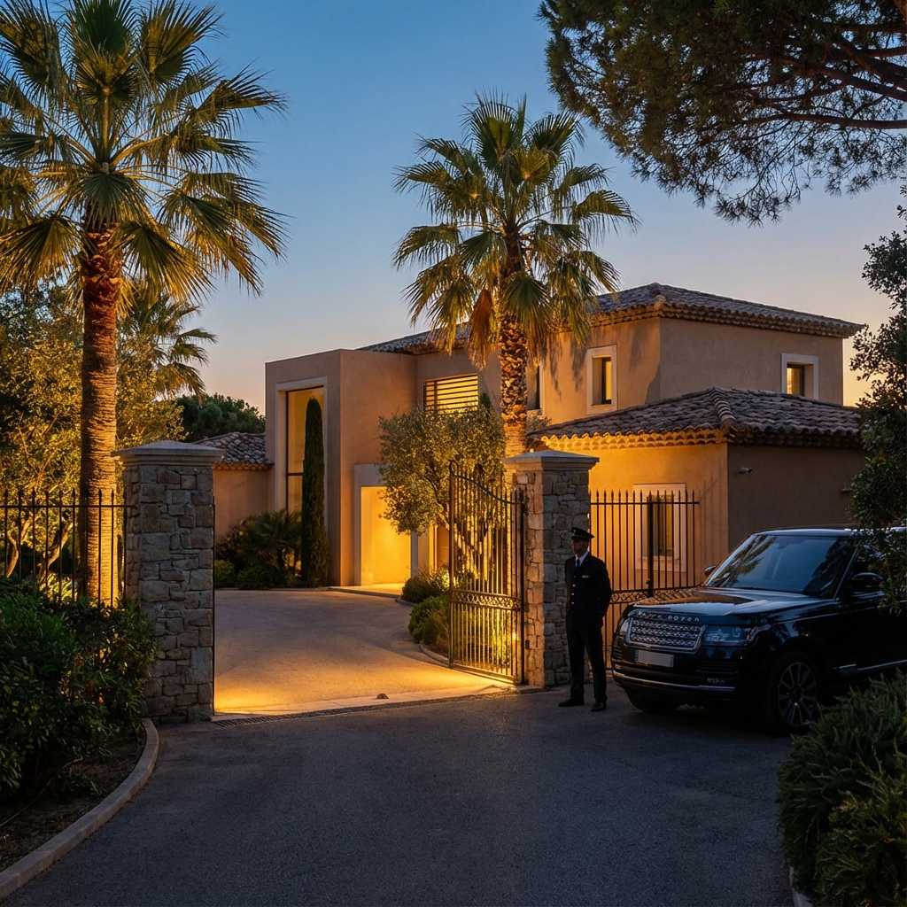 Sécurité villa luxe Saint-Tropez