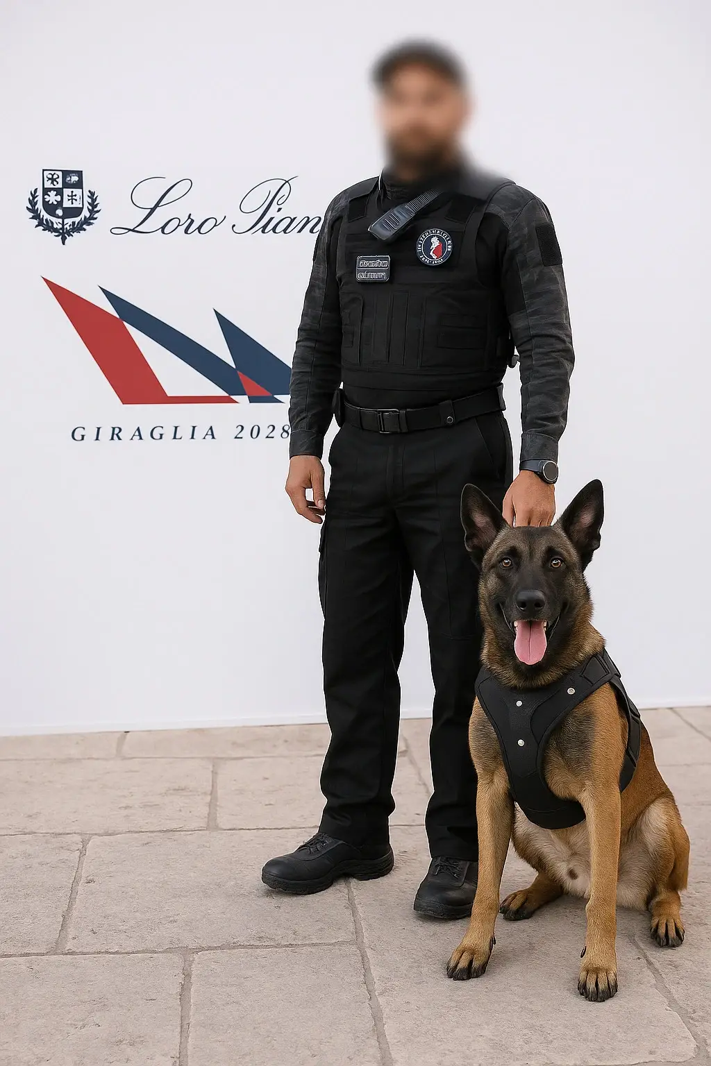 Maître-chien sécurité MO'Cyno en intervention à Saint-Tropez et dans le Var